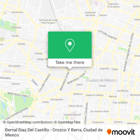 Bernal Diaz Del Castillo - Orozco Y Berra map