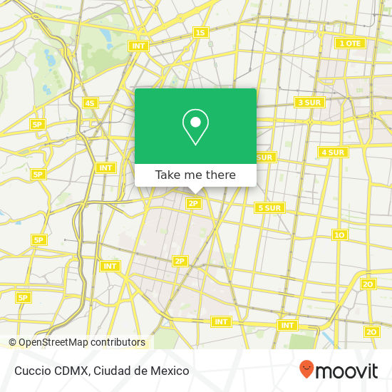 Cuccio CDMX map