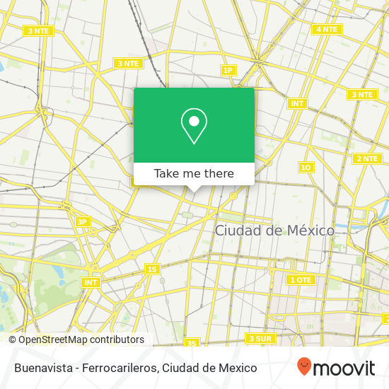 Buenavista - Ferrocarileros map