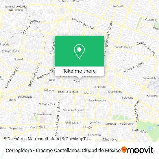 Corregidora - Erasmo Castellanos map