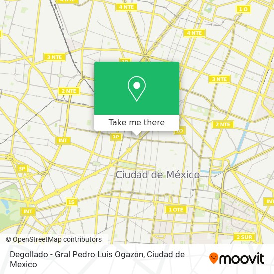 Degollado - Gral Pedro Luis Ogazón map