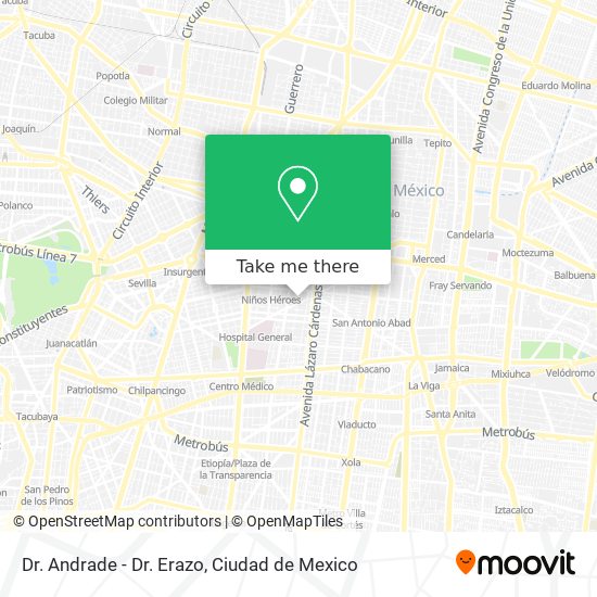 Dr. Andrade - Dr. Erazo map