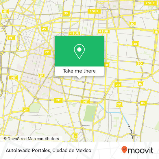 Autolavado Portales map