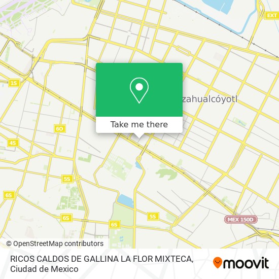 Mapa de RICOS CALDOS DE GALLINA LA FLOR MIXTECA