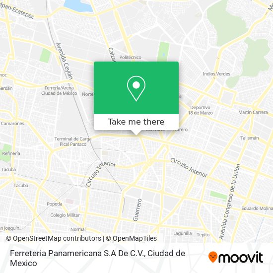 Ferreteria Panamericana S.A De C.V. map