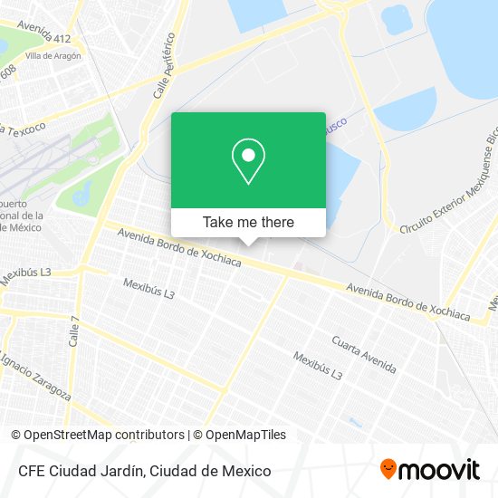 CFE Ciudad Jardín map