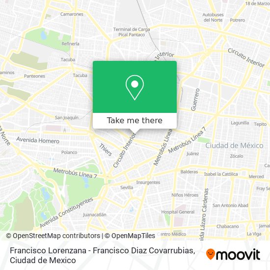 Francisco Lorenzana - Francisco Diaz Covarrubias map