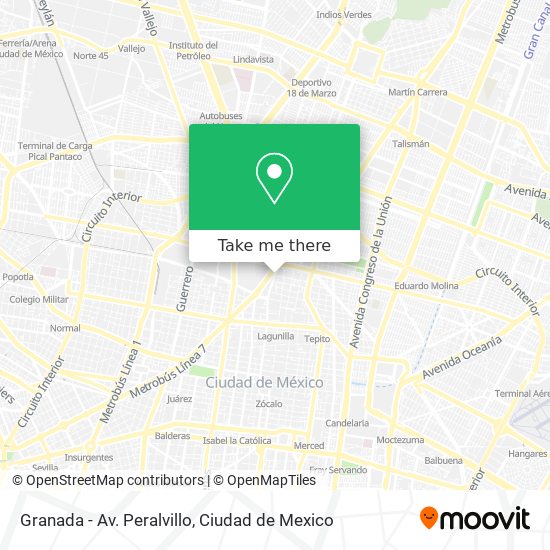 Mapa de Granada - Av. Peralvillo
