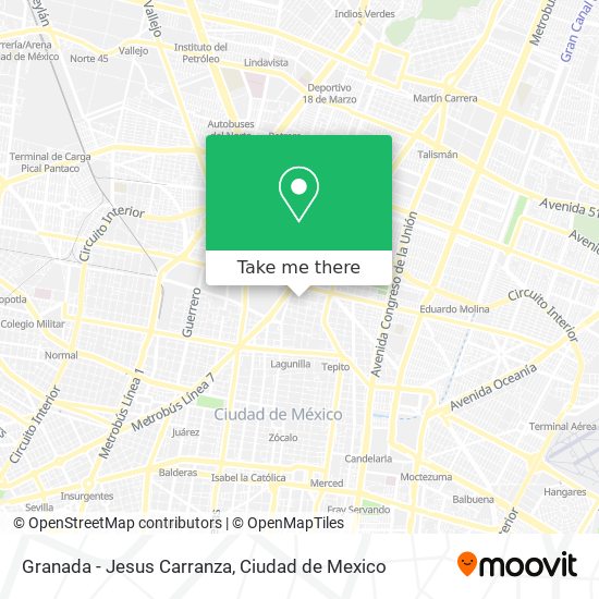 Granada - Jesus Carranza map