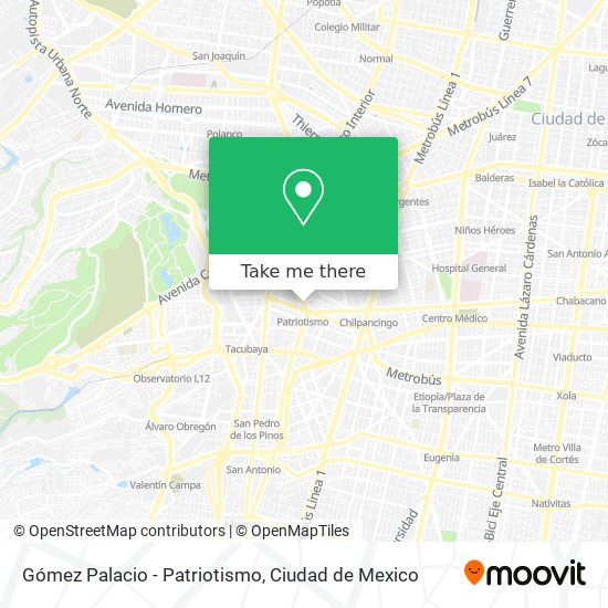 Gómez Palacio - Patriotismo map