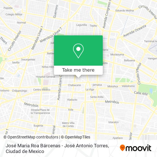 José Maria Roa Bárcenas - José Antonio Torres map