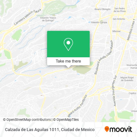 Mapa de Calzada de Las Aguilas   1011