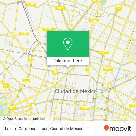 Lazaro Cardenas - Luna map