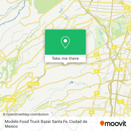 Mapa de Modelo Food Truck Bazar Santa Fe