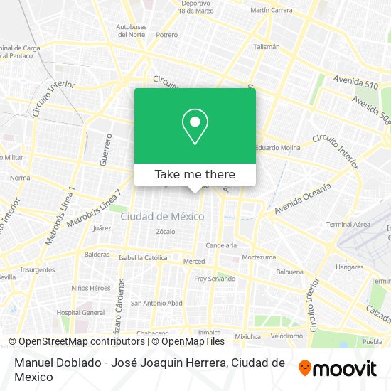 Manuel Doblado - José Joaquin Herrera map