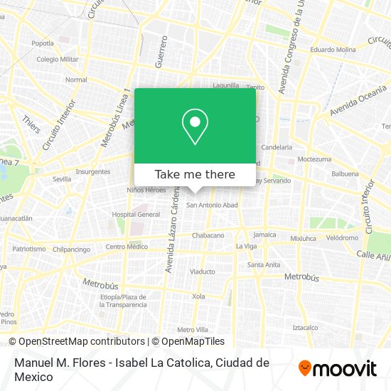 Manuel M. Flores - Isabel La Catolica map