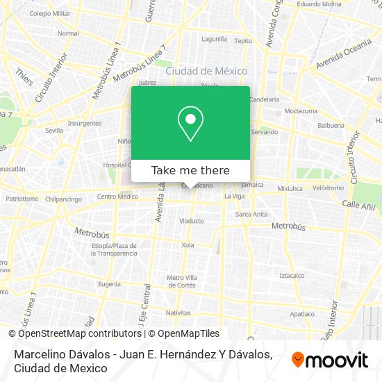 Mapa de Marcelino Dávalos - Juan E. Hernández Y Dávalos