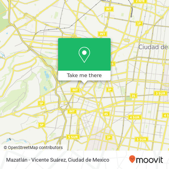 Mazatlán - Vicente Suárez map