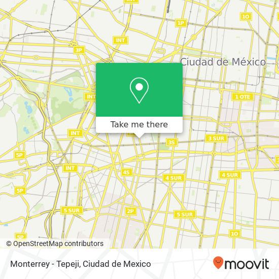 Monterrey - Tepeji map