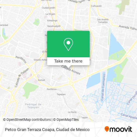 Mapa de Petco Gran Terraza Coapa