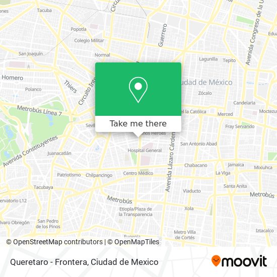 Queretaro - Frontera map