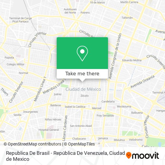 Republica De Brasil - República De Venezuela map