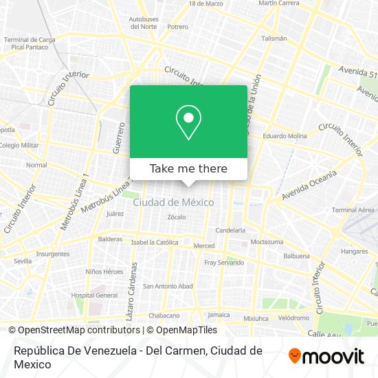 República De Venezuela - Del Carmen map