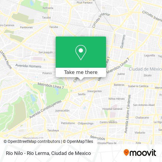Mapa de Río Nilo - Río Lerma