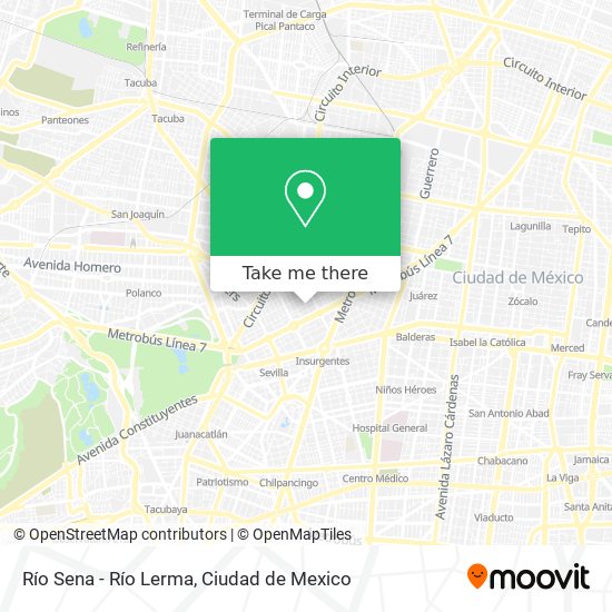 Mapa de Río Sena - Río Lerma