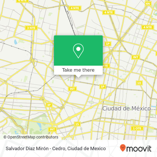 Salvador Diaz Mirón - Cedro map