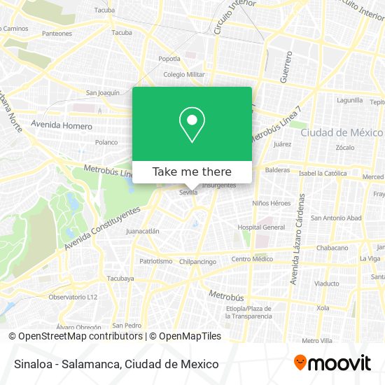 Sinaloa - Salamanca map