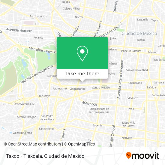 Mapa de Taxco - Tlaxcala