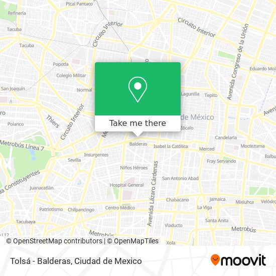 Mapa de Tolsá - Balderas