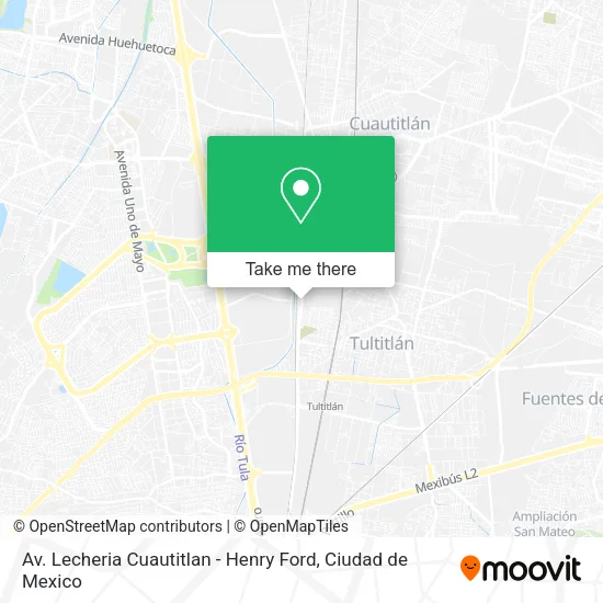 Mapa de Av. Lecheria Cuautitlan - Henry Ford