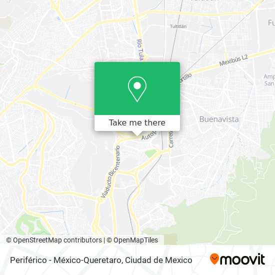 Periférico - México-Queretaro map