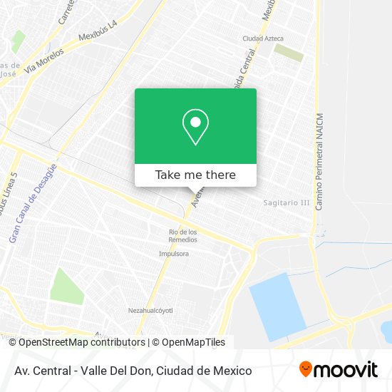 Av. Central - Valle Del Don map