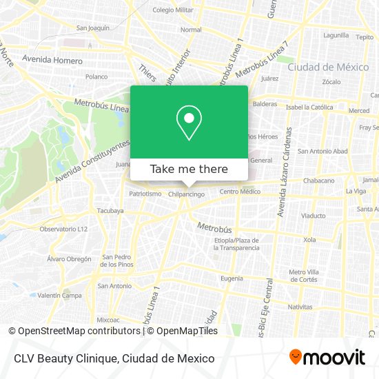 CLV Beauty Clinique map