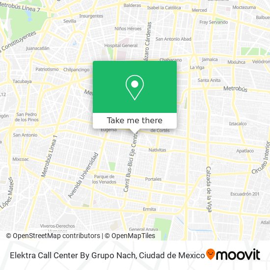 Mapa de Elektra Call Center By Grupo Nach
