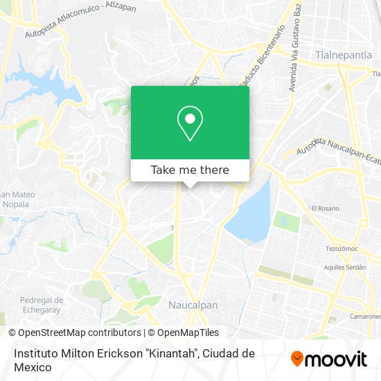 Instituto Milton Erickson "Kinantah" map