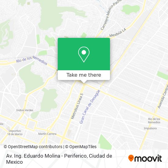 Av. Ing. Eduardo Molina - Periferico map