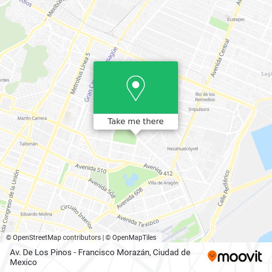 Av. De Los Pinos - Francisco Morazán map