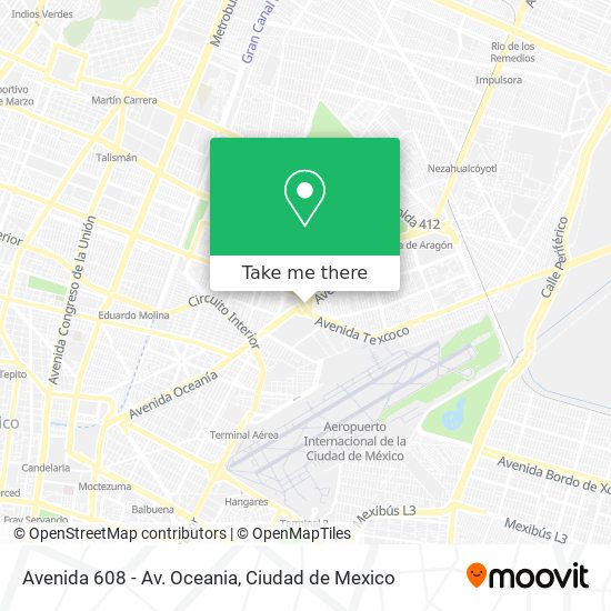 Mapa de Avenida 608 - Av. Oceania