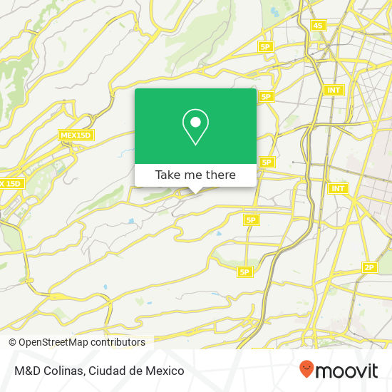 M&D Colinas map