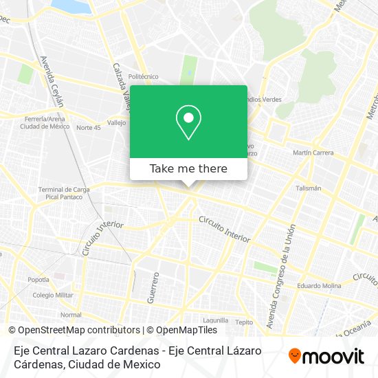 Eje Central Lazaro Cardenas - Eje Central Lázaro Cárdenas map