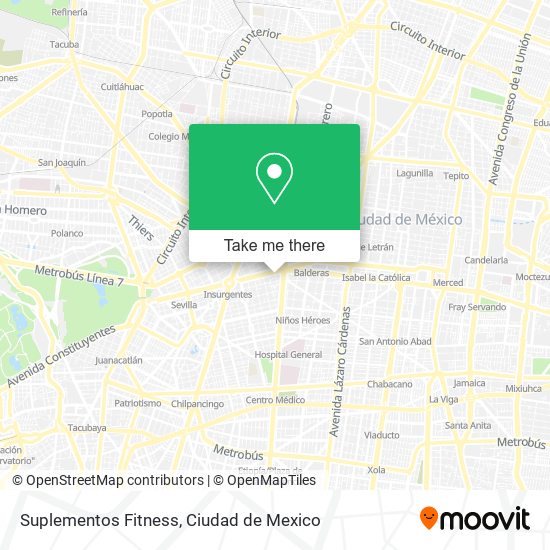 Suplementos Fitness map