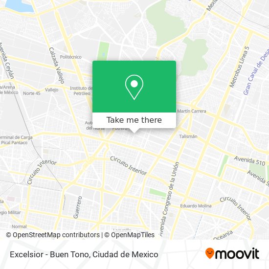 Mapa de Excelsior - Buen Tono