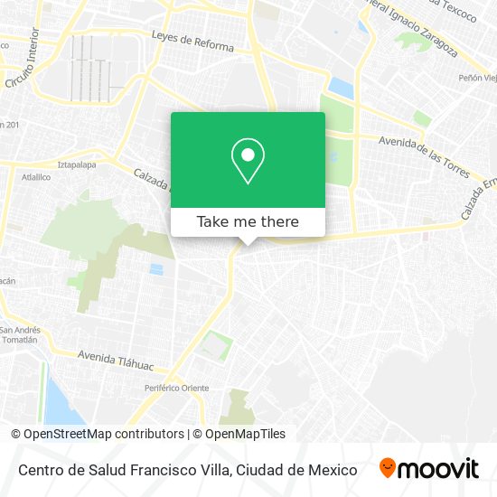 Mapa de Centro de Salud Francisco Villa