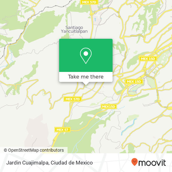 Jardin Cuajimalpa map