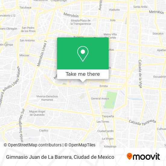 Gimnasio Juan de La Barrera map