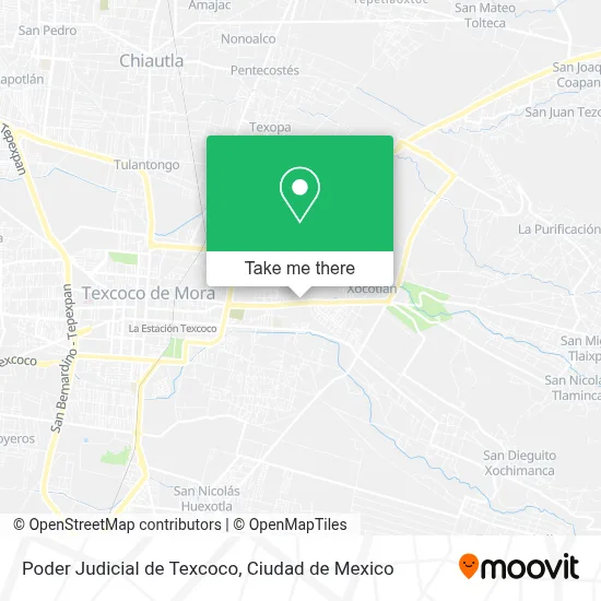 Poder Judicial de Texcoco map